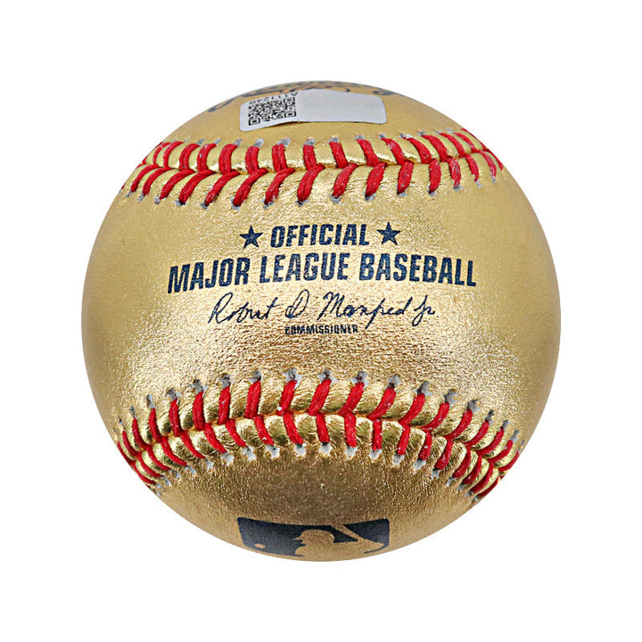 Don Mattingly New York Yankees Autographed Signed Inscribed "Donnie Baseball" Gold OMLB Baseball (CX Auth)