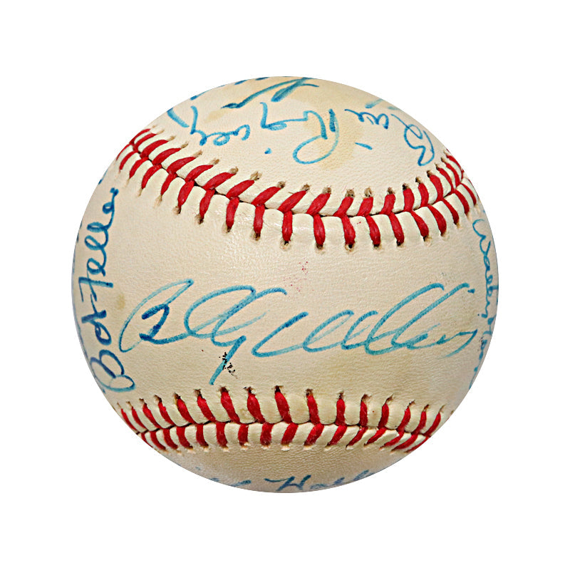 Roger Maris, Thomson, Feller Multi Signed Hall of Famers and Stars ONL Charles Feeney Ball (PSA LOA)