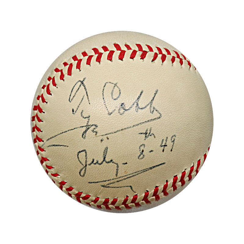 Ty Cobb Detroit Tigers Autographed Signed Inscribed ONL Ford Frick Ball (PSA/JSA LOA)