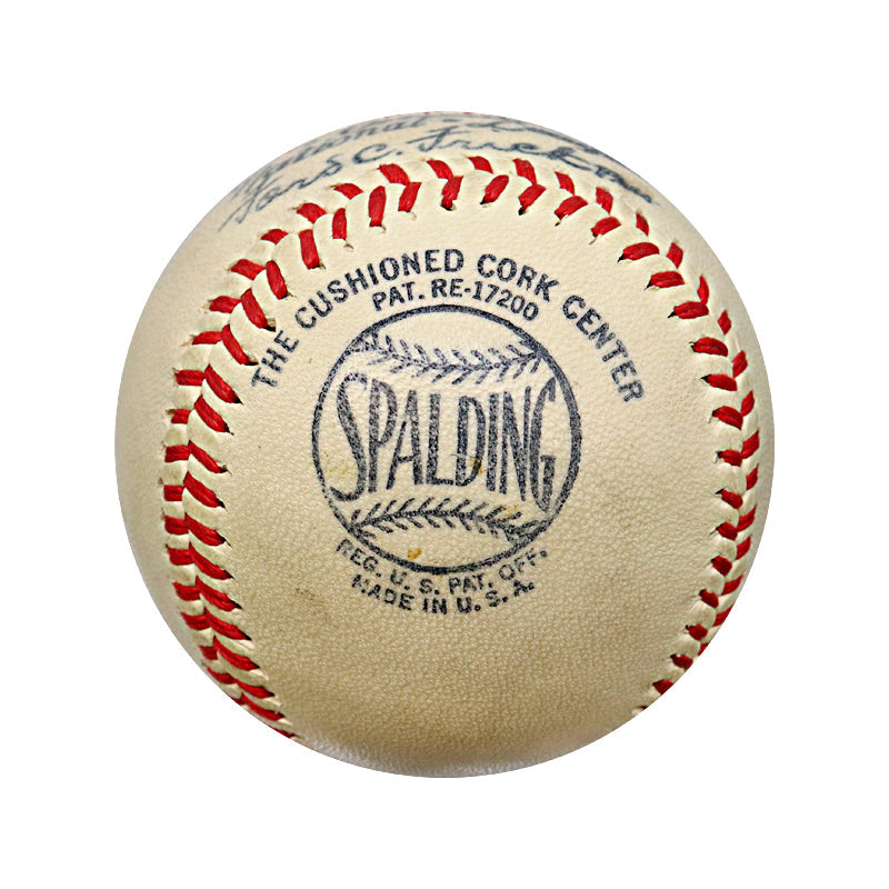 Ty Cobb Detroit Tigers Autographed Signed Inscribed ONL Ford Frick Ball (PSA/JSA LOA)