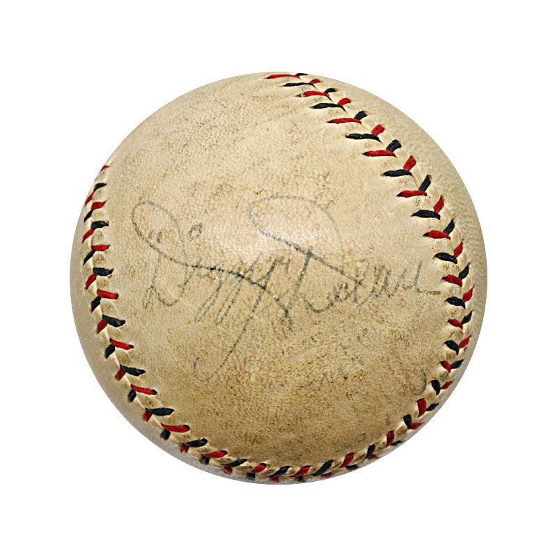 Dizzy Dean, Capt Charlie Grimm Chicago Cubs Autographed Signed ONL Ball (PSA LOA)