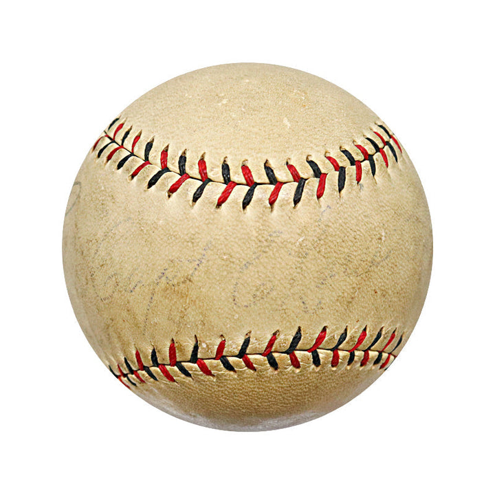 Dizzy Dean, Capt Charlie Grimm Chicago Cubs Autographed Signed ONL Ball (PSA LOA)