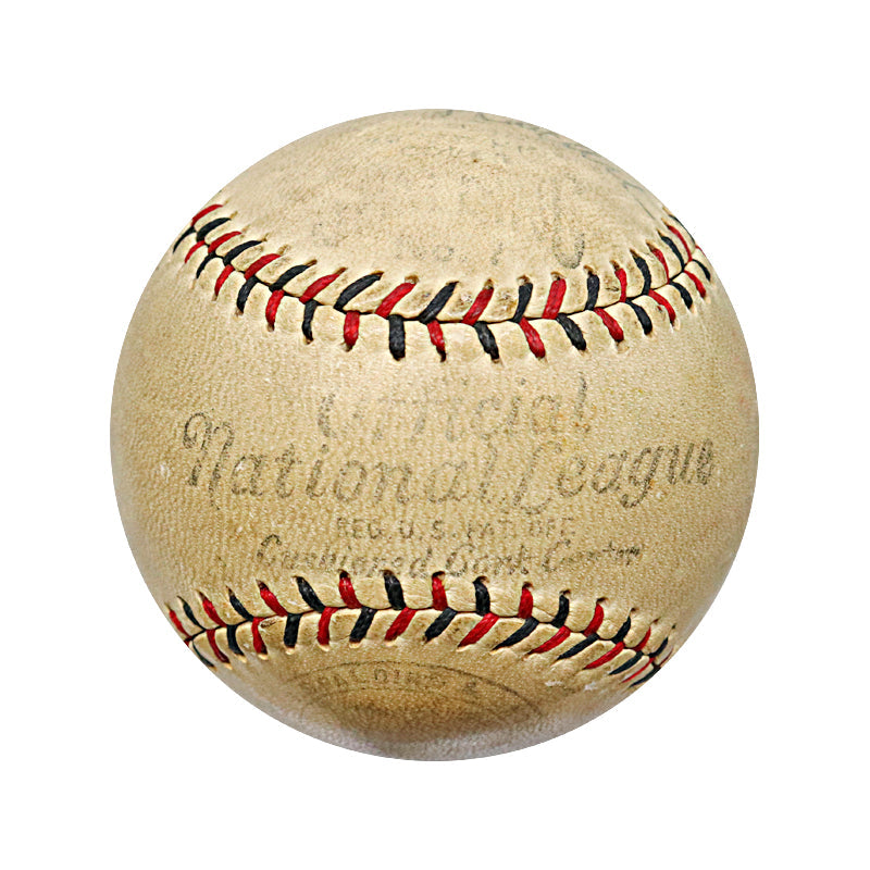 Dizzy Dean, Capt Charlie Grimm Chicago Cubs Autographed Signed ONL Ball (PSA LOA)