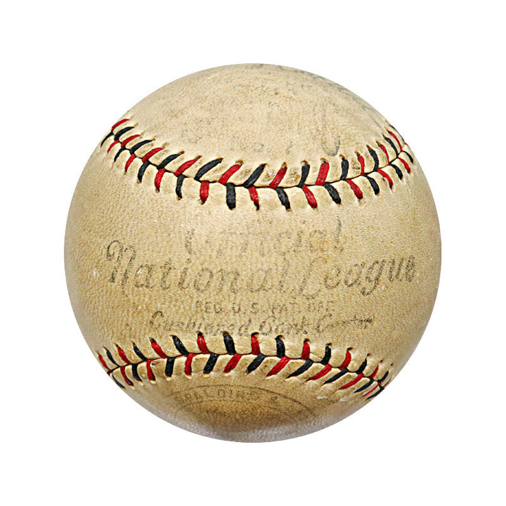 Dizzy Dean, Capt Charlie Grimm Chicago Cubs Autographed Signed ONL Ball (PSA LOA)