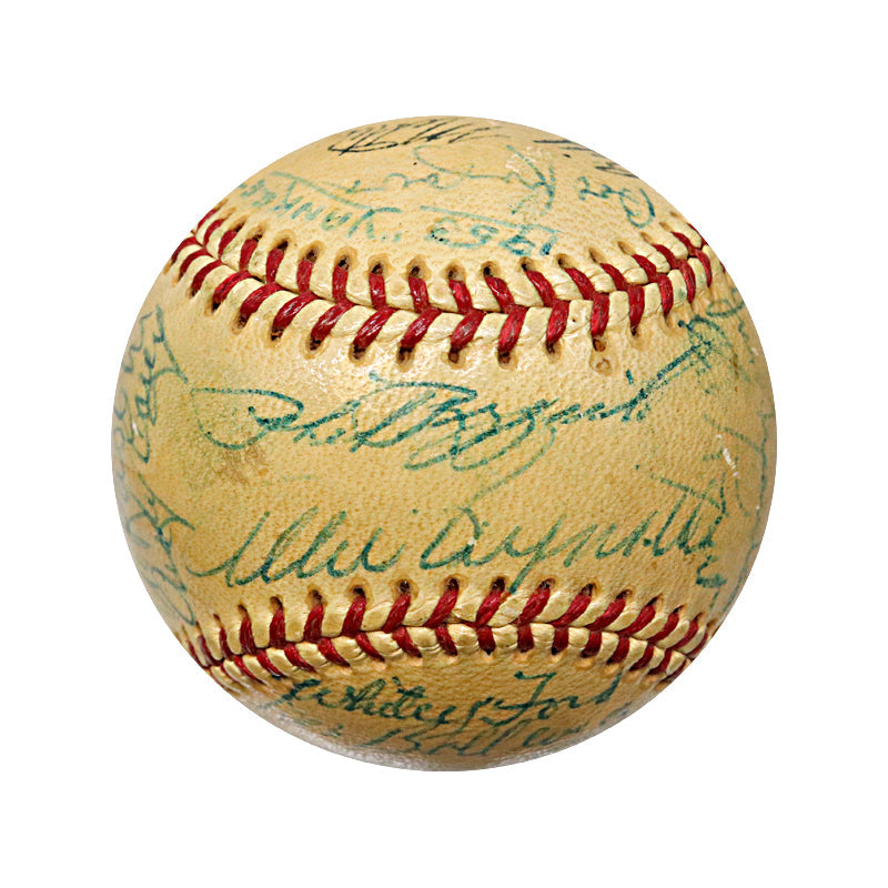 Mantle, Mize, Berra 1953 New York Yankees Team Signed Ball (PSA LOA)