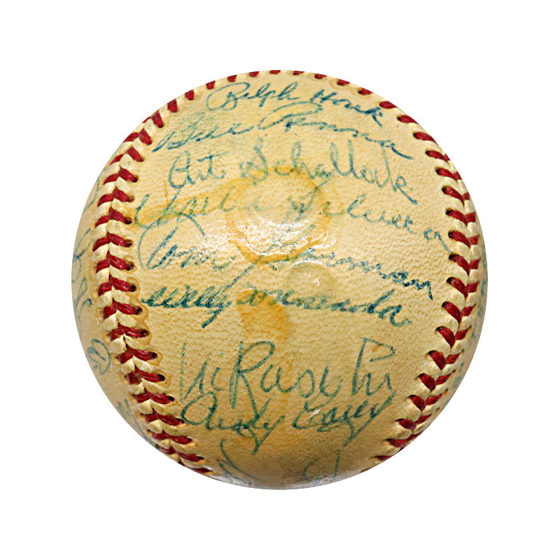 Mantle, Mize, Berra 1953 New York Yankees Team Signed Ball (PSA LOA)