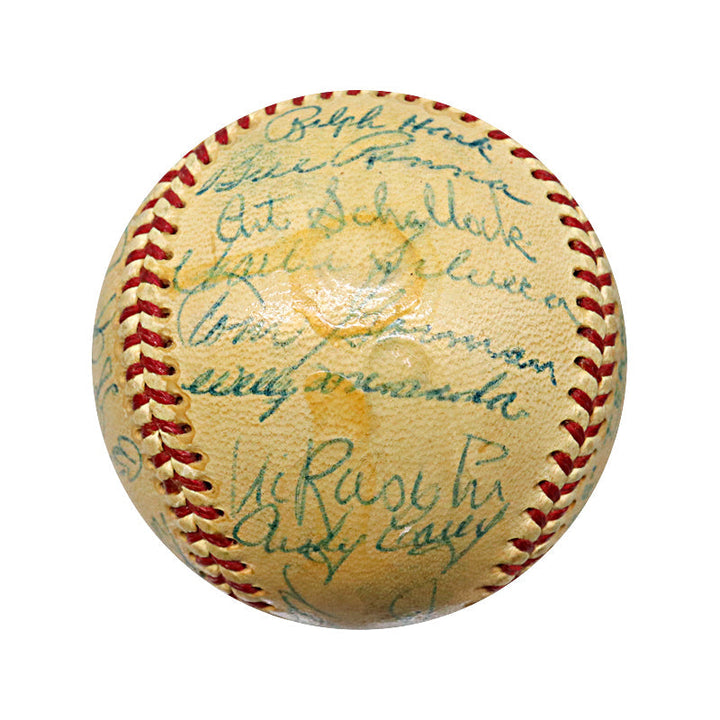 Mantle, Mize, Berra 1953 New York Yankees Team Signed Ball (PSA LOA)