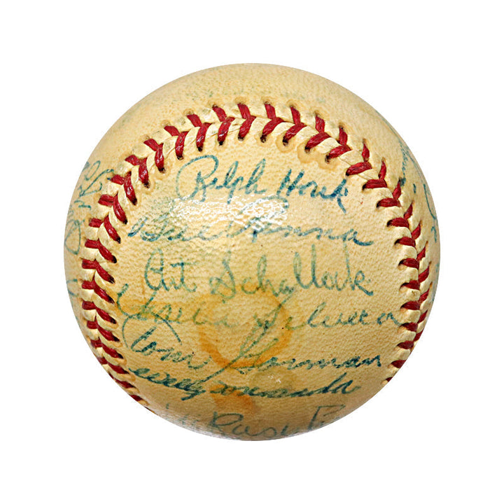Mantle, Mize, Berra 1953 New York Yankees Team Signed Ball (PSA LOA)
