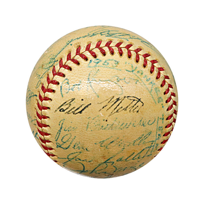 Mantle, Mize, Berra 1953 New York Yankees Team Signed Ball (PSA LOA)
