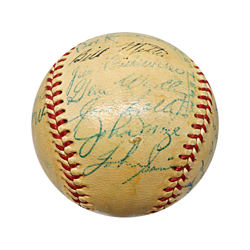 Mantle, Mize, Berra 1953 New York Yankees Team Signed Ball (PSA LOA)