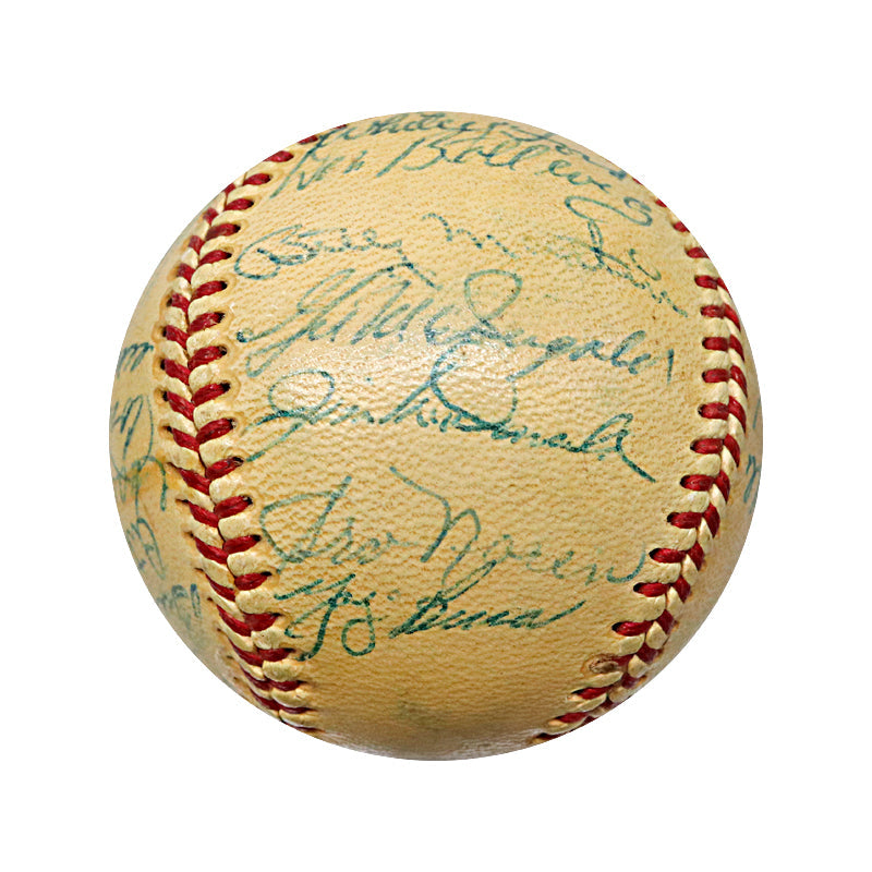 Mantle, Mize, Berra 1953 New York Yankees Team Signed Ball (PSA LOA)