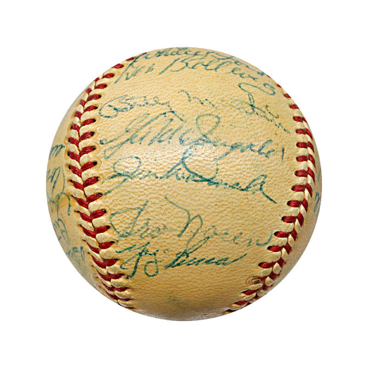 Mantle, Mize, Berra 1953 New York Yankees Team Signed Ball (PSA LOA)