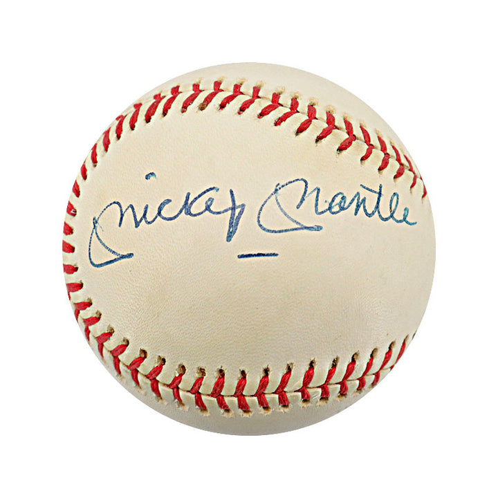 Mantle, Ford, Berra Yankees Multi Signed OAL Lee MacPhail Ball (JSA LOA)