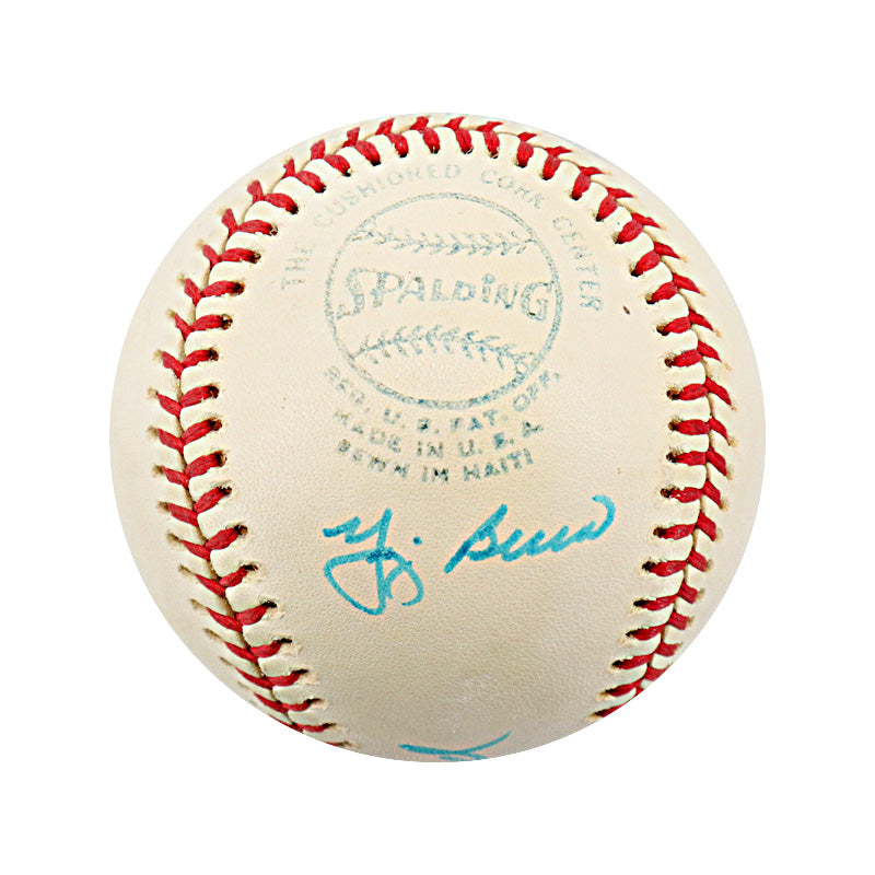 Mantle, Ford, Berra Yankees Multi Signed OAL Lee MacPhail Ball (JSA LOA)