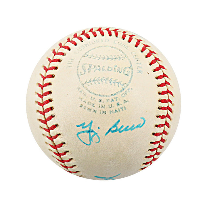 Mantle, Ford, Berra Yankees Multi Signed OAL Lee MacPhail Ball (JSA LOA)