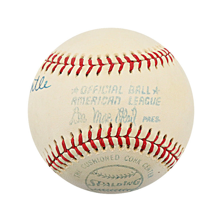 Mantle, Ford, Berra Yankees Multi Signed OAL Lee MacPhail Ball (JSA LOA)