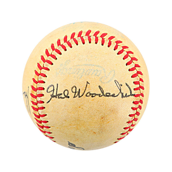 Mickey Mantle Multi Signed Autographed Historic HR Pitchers OAL Ball (JSA LOA)