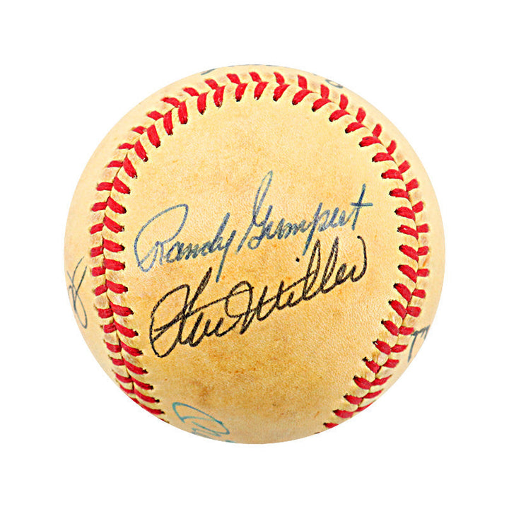 Mickey Mantle Multi Signed Autographed Historic HR Pitchers OAL Ball (JSA LOA)