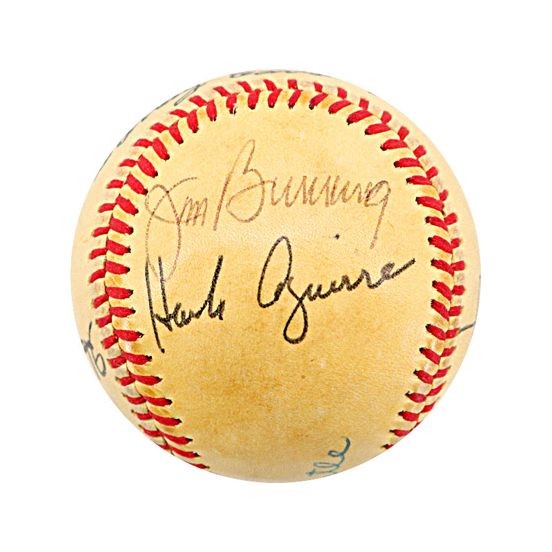 Mickey Mantle Multi Signed Autographed Historic HR Pitchers OAL Ball (JSA LOA)