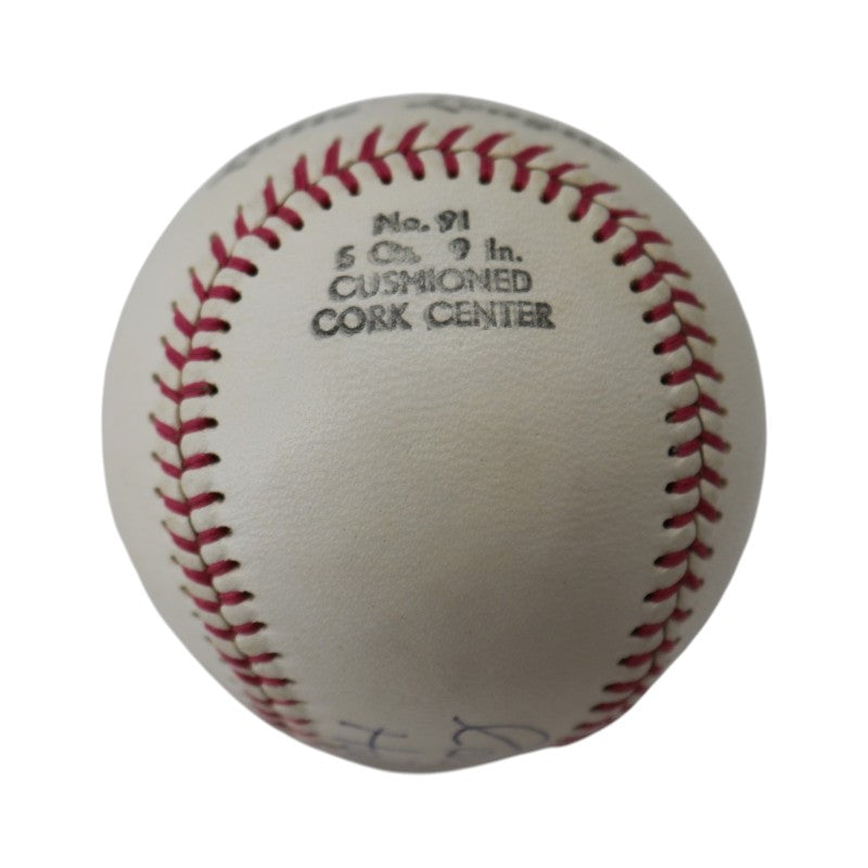 Casey Stengel New York Yankees Autographed Inscribed Official Little League Baseball PSA LOA