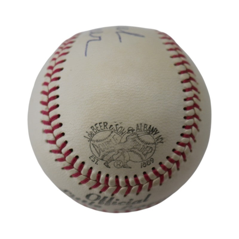 Casey Stengel New York Yankees Autographed Inscribed Official Little League Baseball PSA LOA