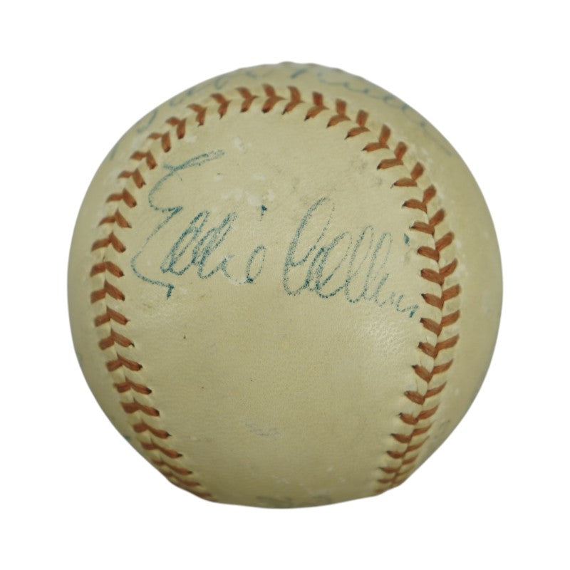 Ruth Wagner Johnson Sisler Mack Collins Multi Signed OAL Baseball PSA LOA