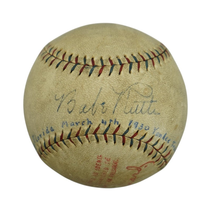 Babe Ruth New York Yankees Autographed OAL Baseball PSA LOA
