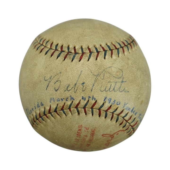 Babe Ruth New York Yankees Autographed OAL Baseball PSA LOA