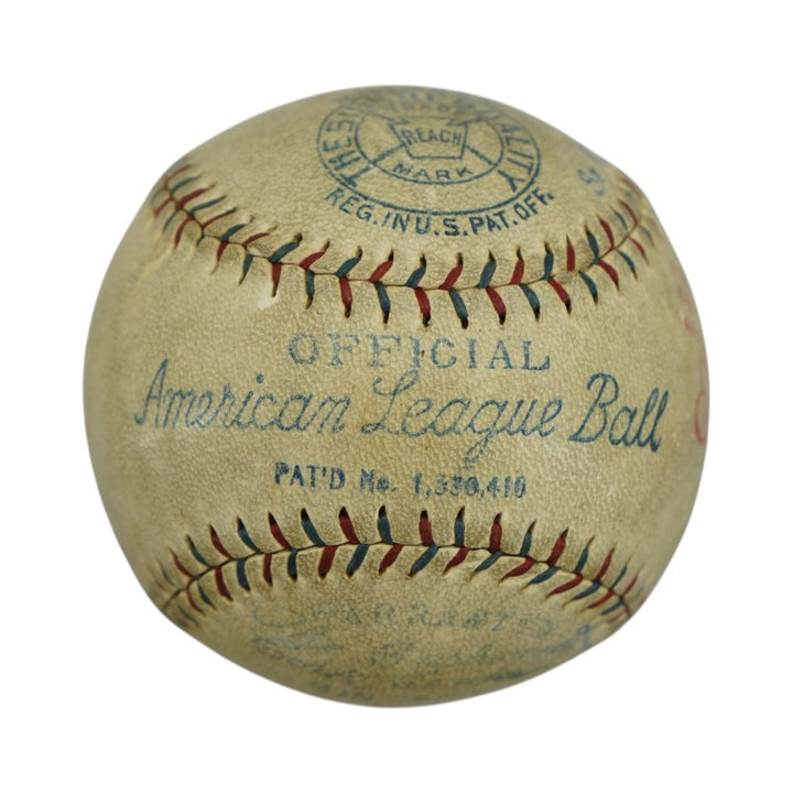 Babe Ruth New York Yankees Autographed OAL Baseball PSA LOA