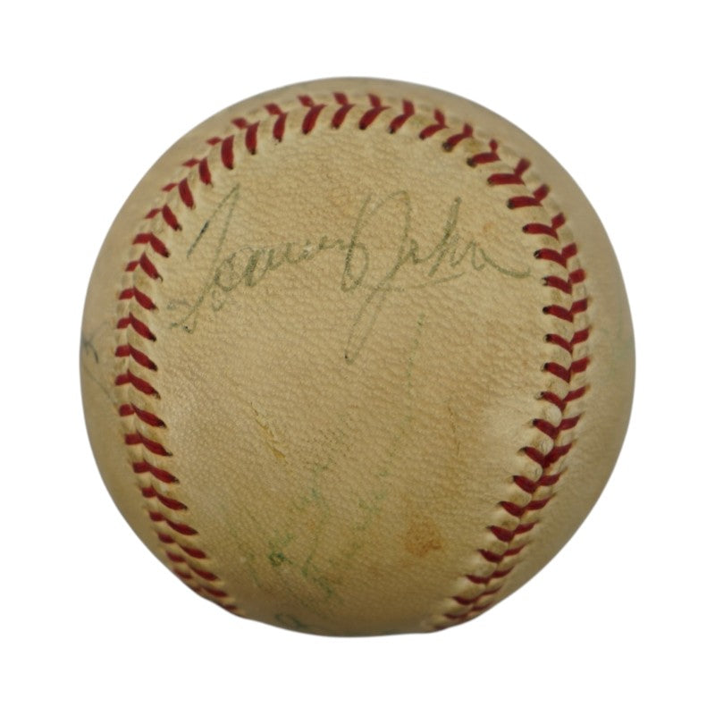 1970 New York Yankees Greats Jackson, Ford, Rizzuto Signed OAL Ball (JSA LOA)