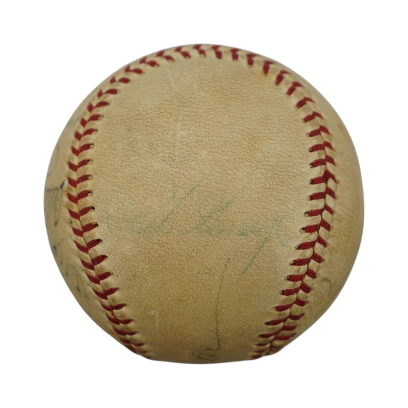1970 New York Yankees Greats Jackson, Ford, Rizzuto Signed OAL Ball (JSA LOA)