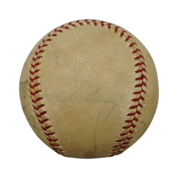 1970 New York Yankees Greats Jackson, Ford, Rizzuto Signed OAL Ball (JSA LOA)