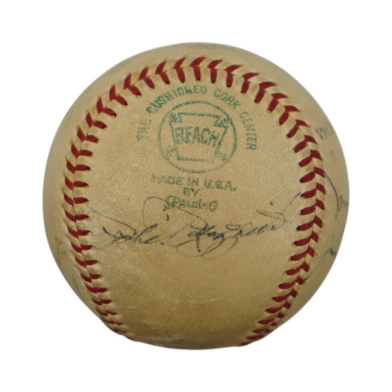 1970 New York Yankees Greats Jackson, Ford, Rizzuto Signed OAL Ball (JSA LOA)