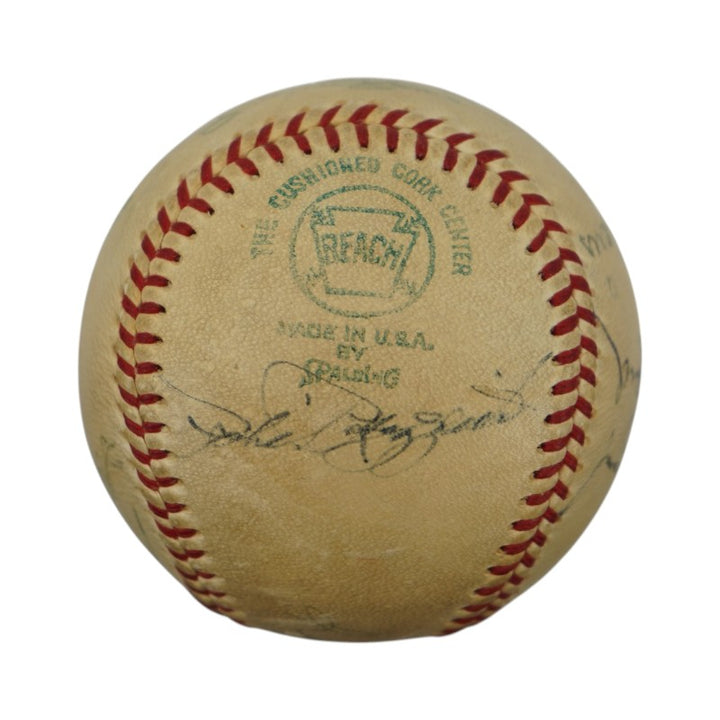 1970 New York Yankees Greats Jackson, Ford, Rizzuto Signed OAL Ball (JSA LOA)
