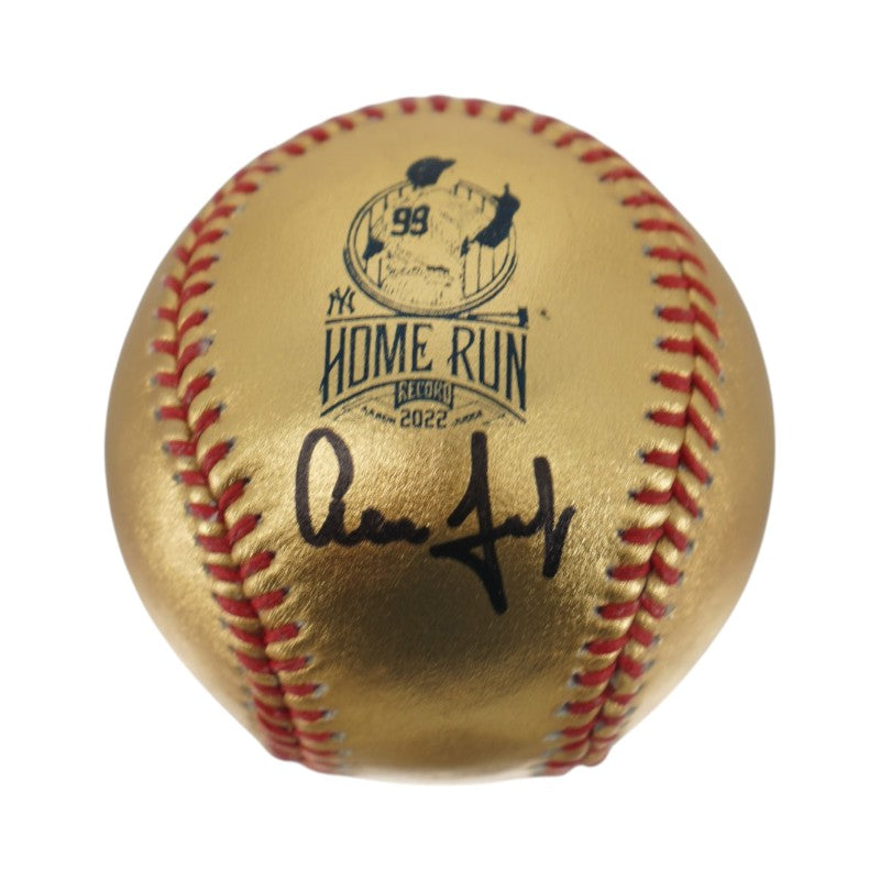 Aaron Judge New York Yankees Autographed 62 HR Gold Logo Ball LE 79/99 MLB/Fanatics Auth