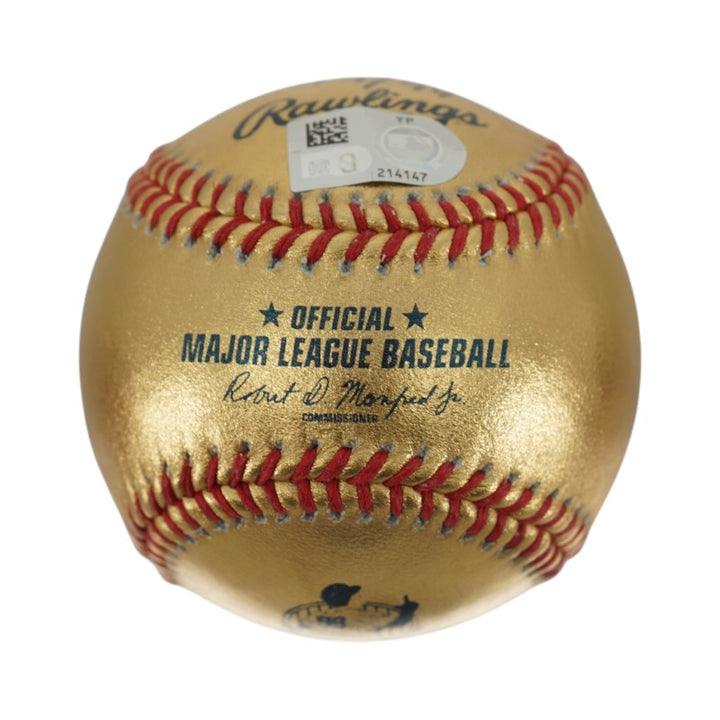 Aaron Judge New York Yankees Autographed 62 HR Gold Logo Ball LE 79/99 MLB/Fanatics Auth