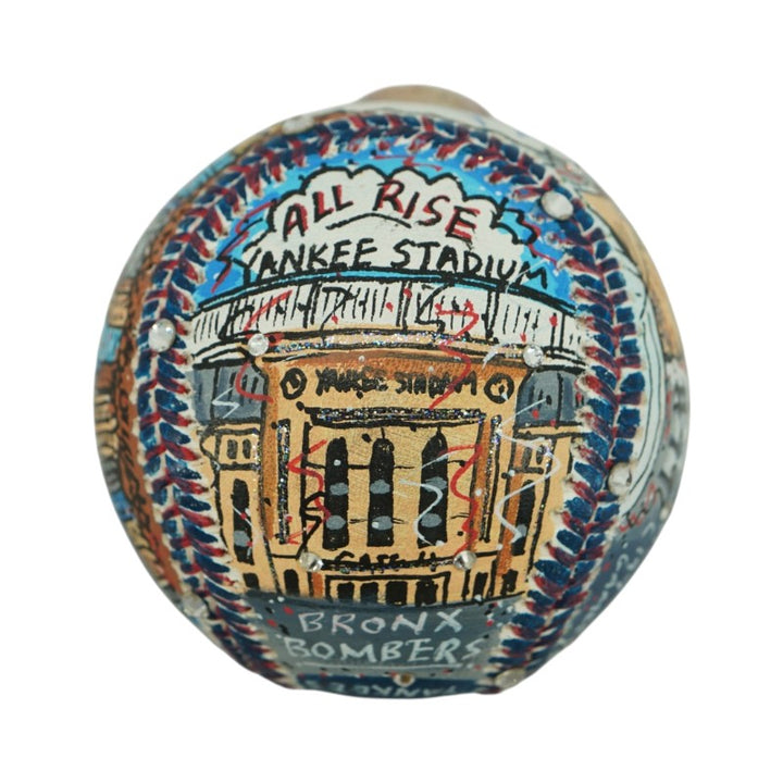 Aaron Judge New York Yankees Autographed Fazzino Pop Art Baseball MLB/Fanatics Auth