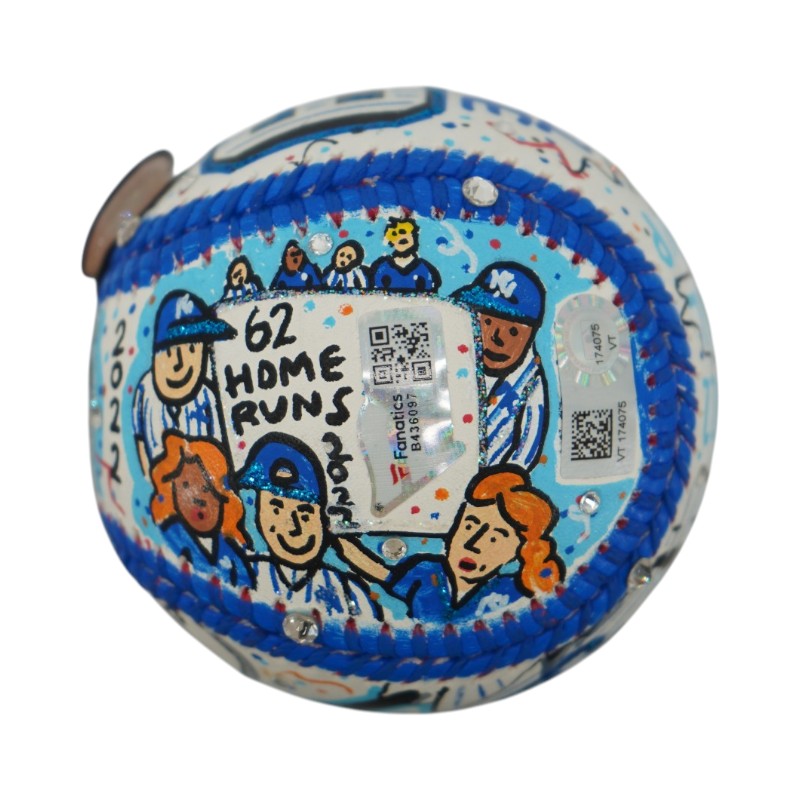 Aaron Judge New York Yankees Autographed Fazzino Pop Art Baseball MLB/Fanatics Auth
