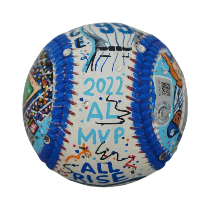 Aaron Judge New York Yankees Autographed Fazzino Pop Art Baseball MLB/Fanatics Auth