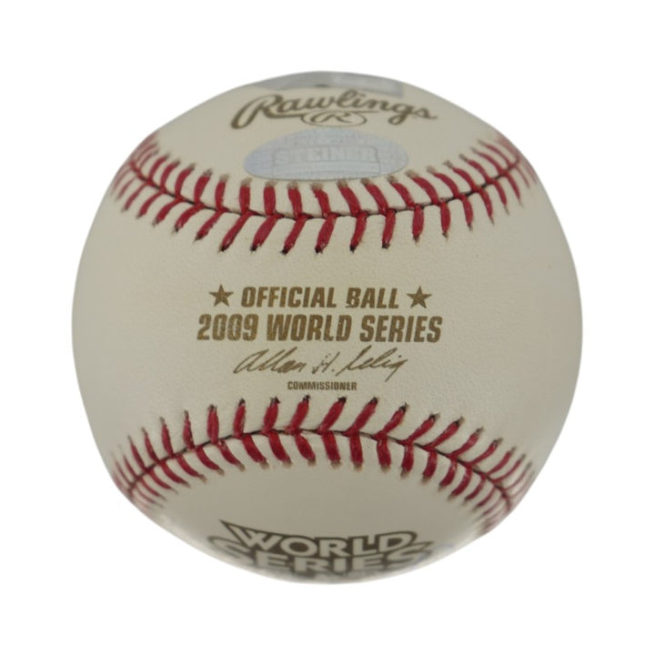 AJ Burnett New York Yankees Autographed Signed 2009 WS Baseball (Steiner/Fanatics)
