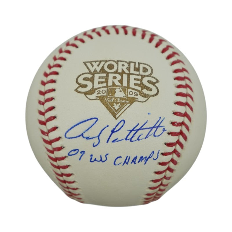 Andy Pettitte New York Yankees Autographed Inscribed 2009 WS Baseball (Fanatics)