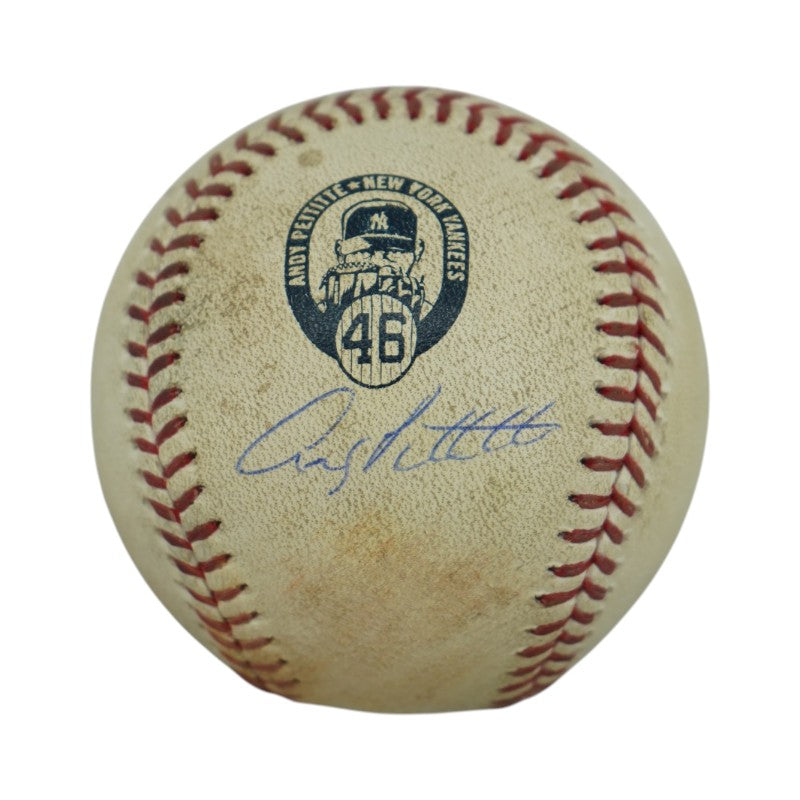 Andy Pettitte New York Yankees Autographed Retirement Day Game Used Baseball Steiner COA