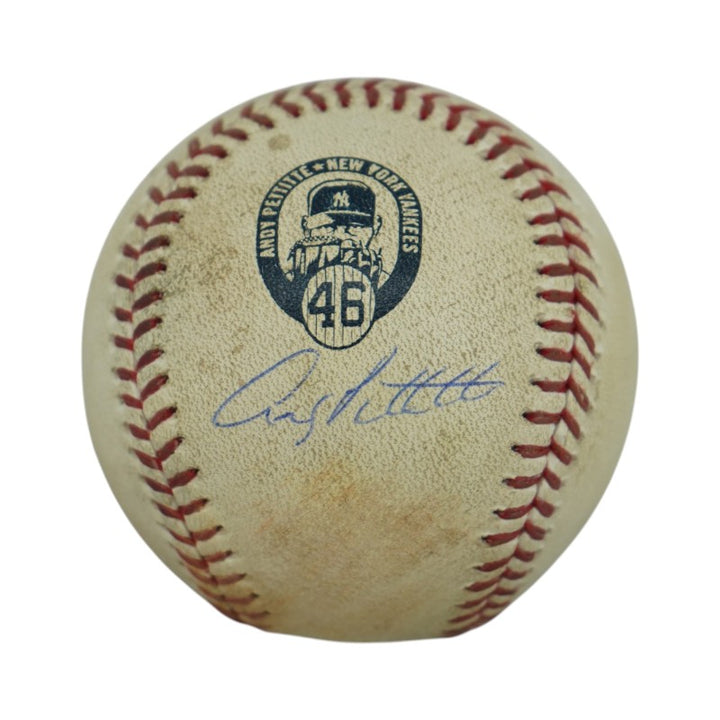 Andy Pettitte New York Yankees Autographed Retirement Day Game Used Baseball Steiner COA