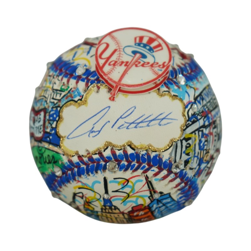 Andy Pettitte New York Yankees Autographed Fazzino Pop Art Baseball Steiner COA
