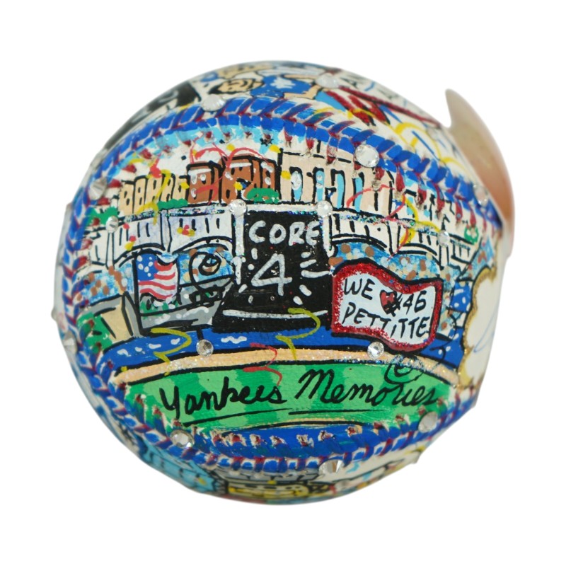 Andy Pettitte New York Yankees Autographed Fazzino Pop Art Baseball Steiner COA