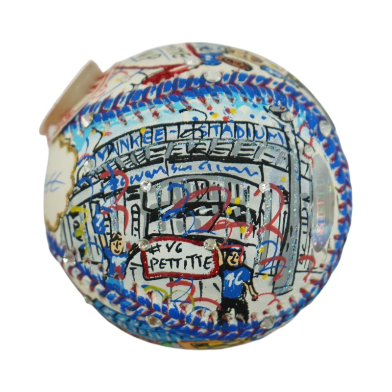 Andy Pettitte New York Yankees Autographed Fazzino Pop Art Baseball Steiner COA