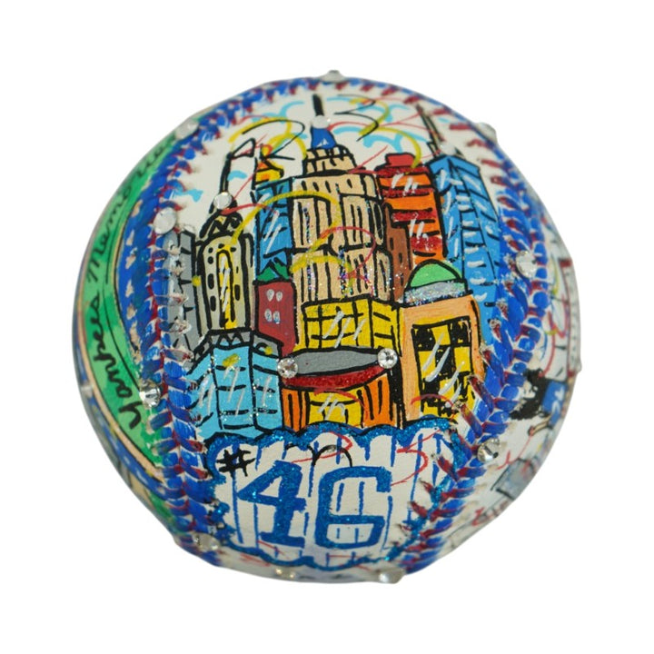 Andy Pettitte New York Yankees Autographed Fazzino Pop Art Baseball Steiner COA