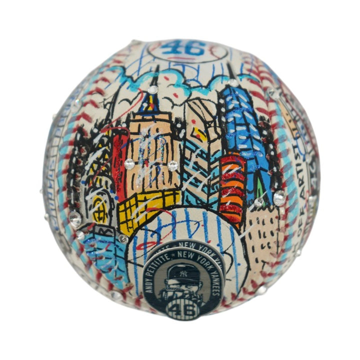 Andy Pettitte New York Yankees Autographed Fazzino Pop Art Baseball LE 9/15 Steiner COA