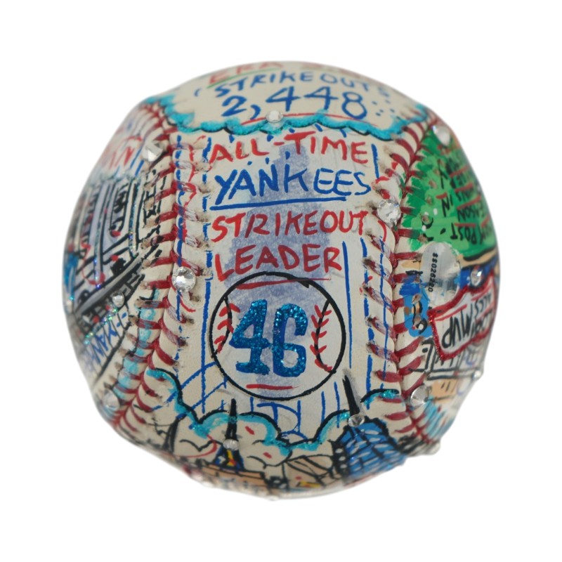 Andy Pettitte New York Yankees Autographed Fazzino Pop Art Baseball LE 9/15 Steiner COA
