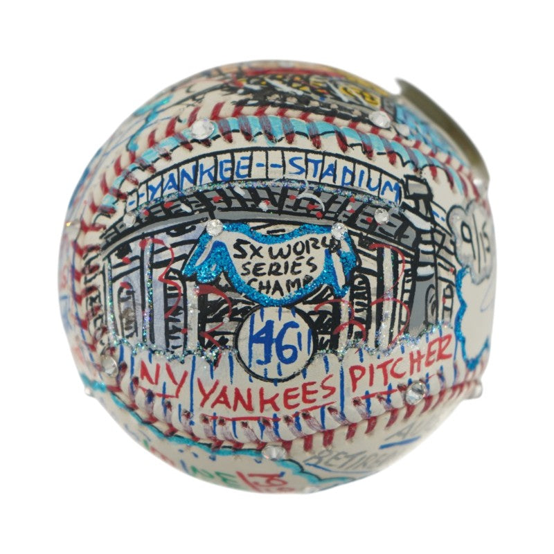 Andy Pettitte New York Yankees Autographed Fazzino Pop Art Baseball LE 9/15 Steiner COA